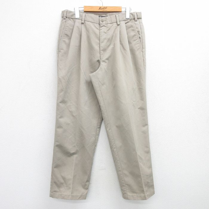 W34★古着 ドッカーズ パンツ メンズ ベージュ カーキ 25apr25 中古 ボトムス ロング