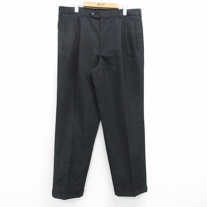 W36★古着 ドッカーズ スラックス パンツ メンズ 00年代 00s 黒 ブラック 25apr25 中古 ボトムス ロング