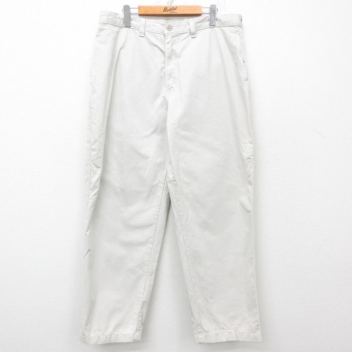 W36★古着 ラングラー Wrangler パンツ メンズ 00年代 00s 薄ベージュ カーキ 25apr26 中古 ボトムス ロング