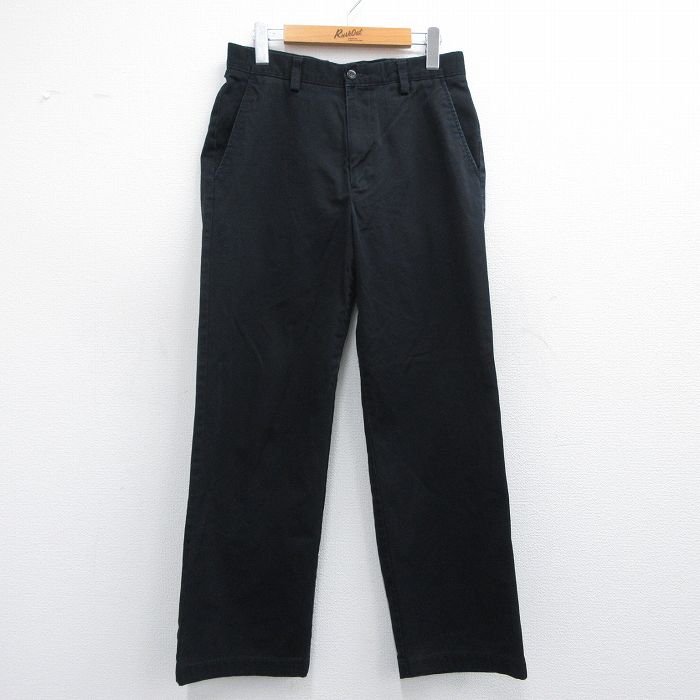 W31★古着 ドッカーズ パンツ メンズ 00年代 00s コットン 黒 ブラック 25apr28 中古 ボトムス ロング