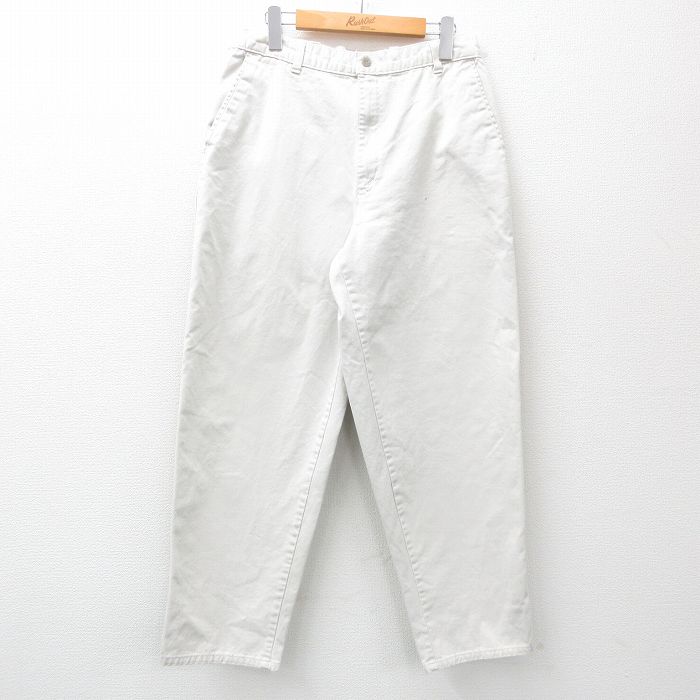 W31★古着 ドッカーズ パンツ メンズ 90年代 90s 薄ベージュ カーキ 25may07 中古 ボトムス ロング