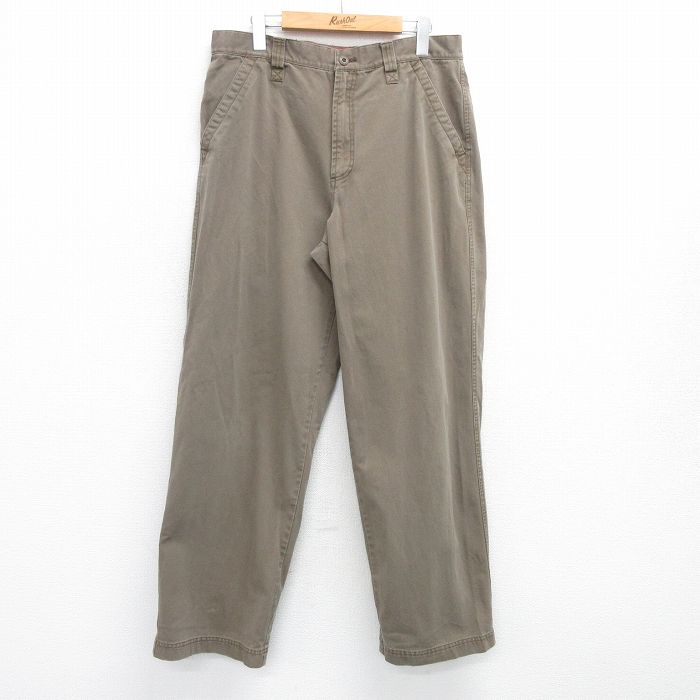 【50%OFF】W36★古着 オールドネイビー OLD NAVY パンツ メンズ コットン 緑系 グリーン 25may09 中古 ボトムス ロング