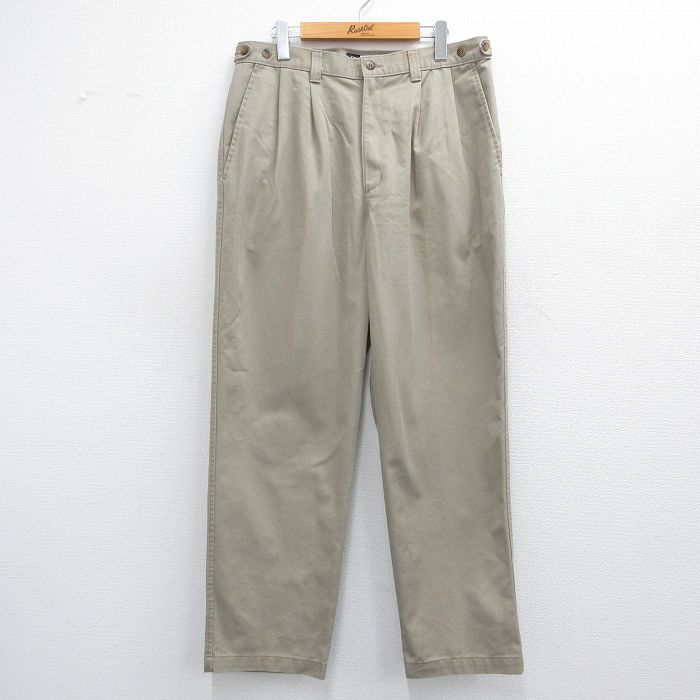 W36★古着 ドッカーズ パンツ メンズ ベージュ カーキ 25may12 中古 ボトムス ロング