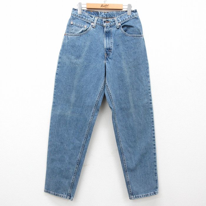 W30★古着 リーバイス Levis 560 ジーンズ メンズ 90年代 90s テーパード コットン USA製 紺 ネイビー デニム 25may14 中古 ボトムス ジーパン Gパン ロング パンツ