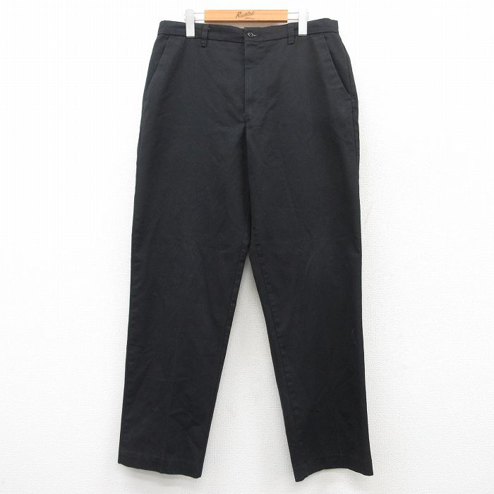 W34★古着 レッドキャップ ワーク パンツ メンズ 00年代 00s 黒 ブラック 25may15 中古 ボトムス ロング