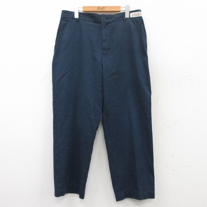 W34★古着 レッドキャップ ワーク パンツ メンズ 00年代 00s 紺 ネイビー 25may15 中古 ボトムス ロング