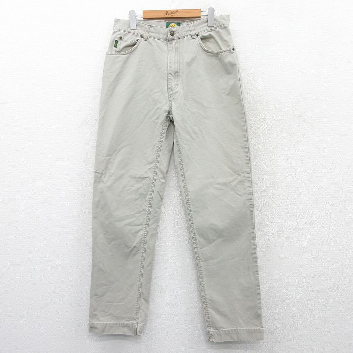 W32★古着 カベラス パンツ メンズ 00年代 00s ダック地 コットン ベージュ カーキ 25may15 中古 ボトムス ロング