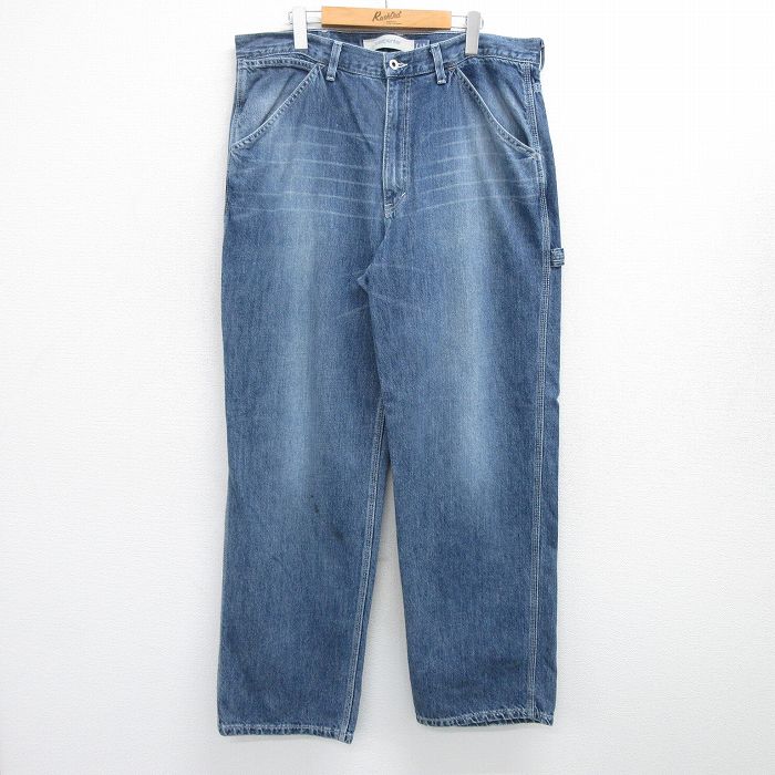 W39★古着 ギャップ GAP ペインター パンツ メンズ 00年代 00s 大きいサイズ 紺 ネイビー デニム 25may15 中古 ボトムス ロング