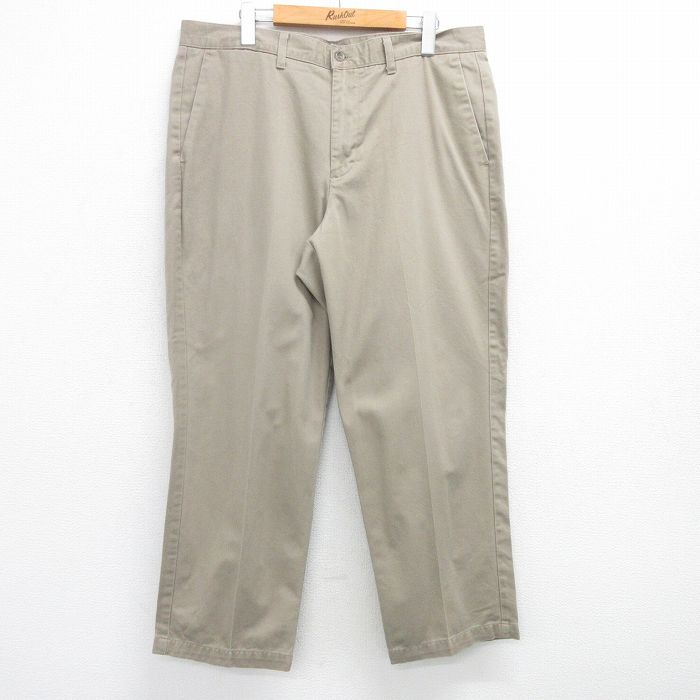 W38★古着 ドッカーズ パンツ メンズ コットン ベージュ カーキ 25may15 中古 ボトムス ロング