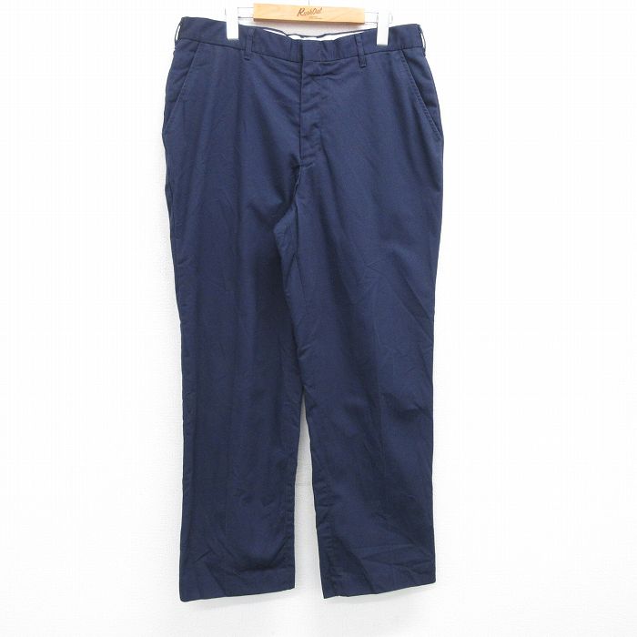 W36★古着 Wear Guard パンツ メンズ 00年代 00s 紺 ネイビー 25may15 中古 ボトムス ロング