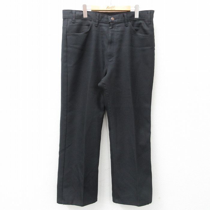 W38★古着 リーバイス Levis 517 パンツ メンズ 90年代 90s ブーツカット USA製 黒 ブラック 25may15 中古 ボトムス ロング