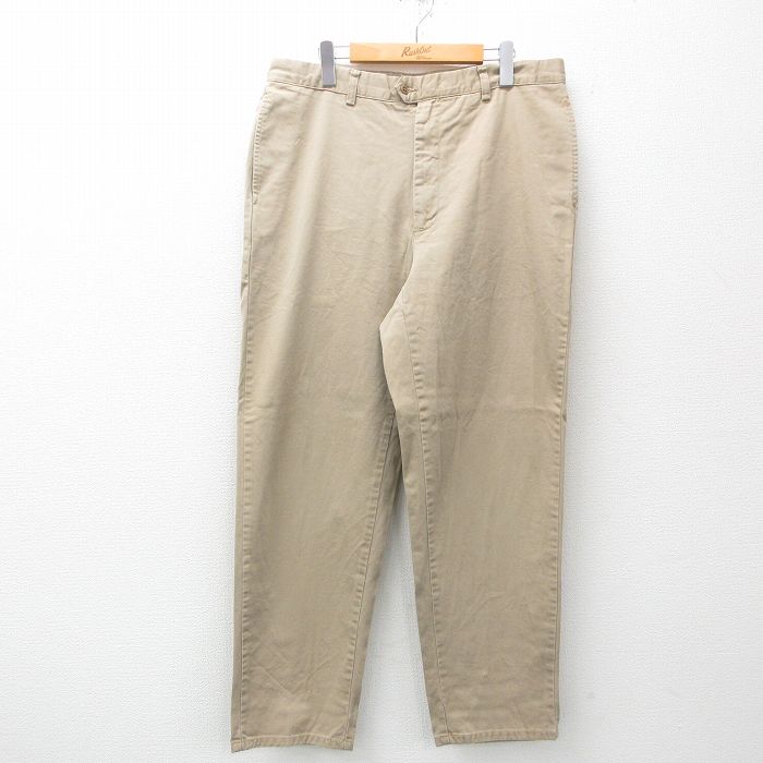 W36★古着 ギャップ GAP パンツ メンズ 00年代 00s コットン ベージュ カーキ 【spe】 25may15 中古 ボトムス ロング