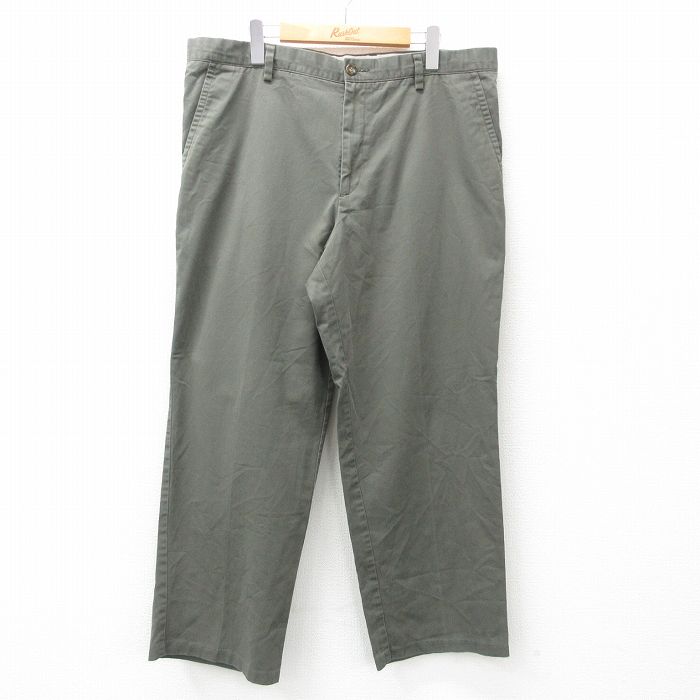 W38★古着 ドッカーズ パンツ メンズ 薄緑 グリーン 25may15 中古 ボトムス ロング