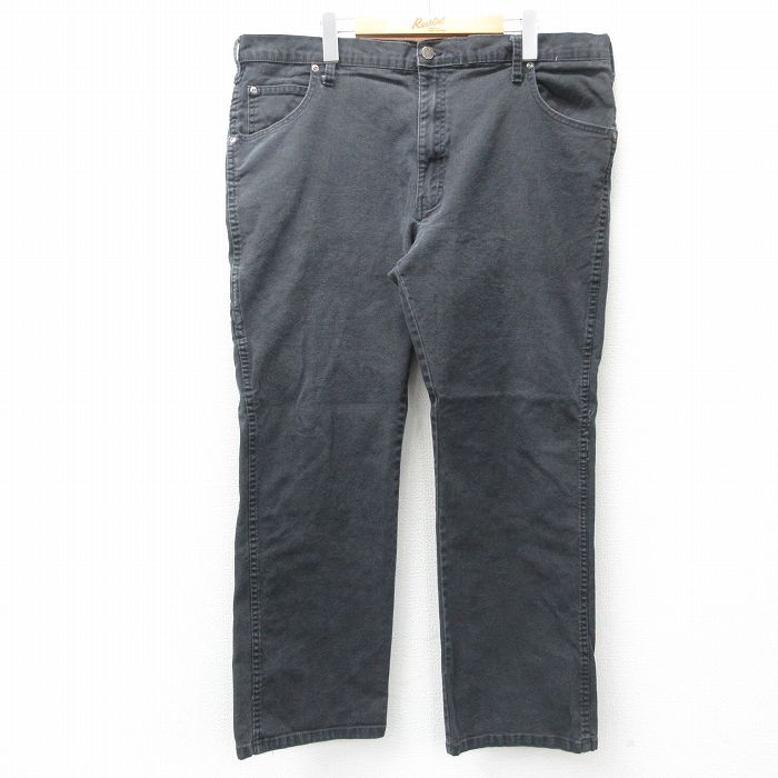 【50%OFF】W40★古着 ディッキーズ Dickies パンツ メンズ ダック地 大きいサイズ 黒 ブラック 25may17 中古 ボトムス ロング