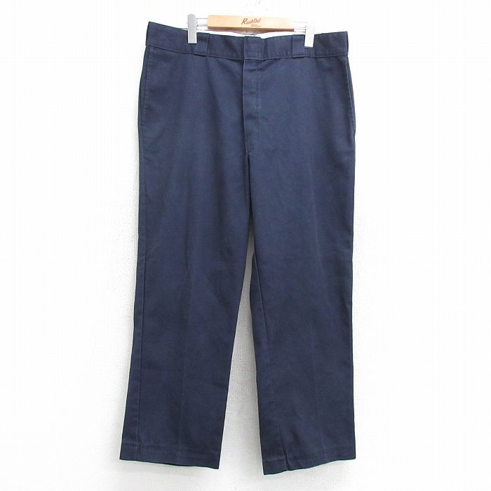 W38★古着 ディッキーズ Dickies ワーク パンツ メンズ 874 紺 ネイビー 25may17 中古 ボトムス ロング