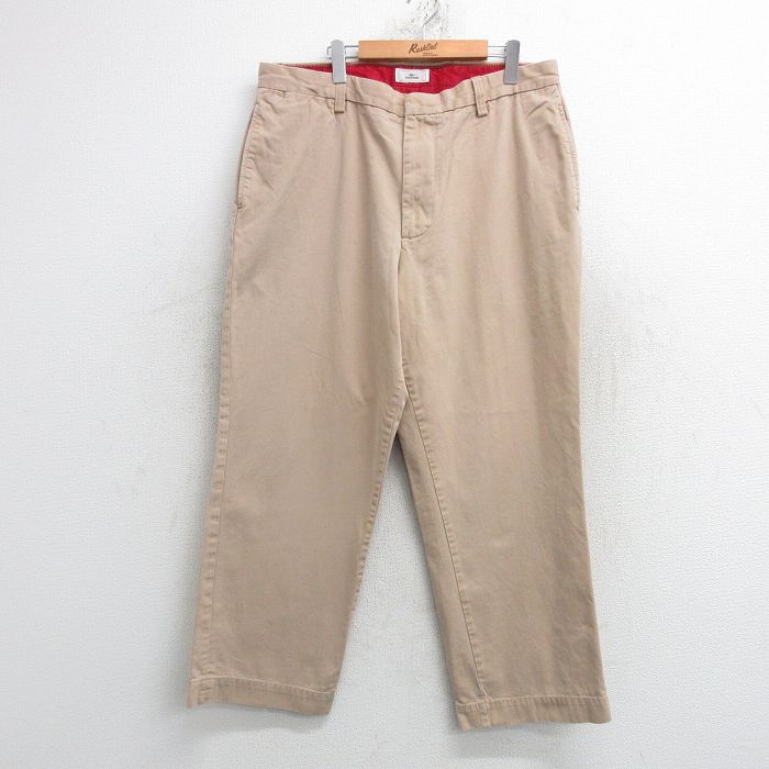 【50%OFF】W38★古着 ドッカーズ パンツ メンズ コットン ベージュ カーキ 25may17 中古 ボトムス ロング