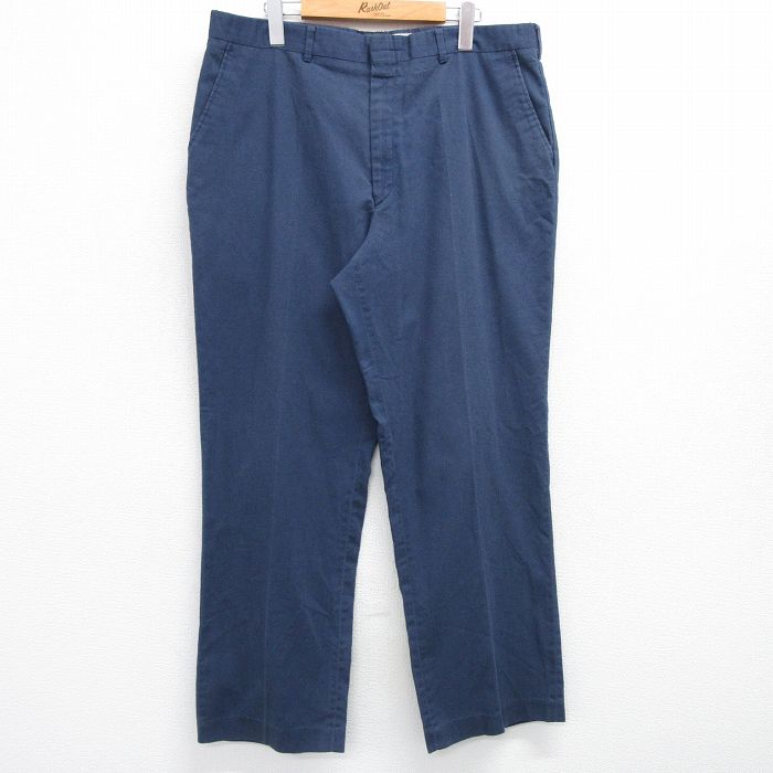 【50%OFF】W38★古着 パンツ メンズ 80年代 80s USA製 タロン 紺 ネイビー 25may17 中古 ボトムス ロング