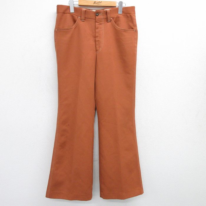 W34★古着 リーバイス Levis パンツ メンズ 70年代 70s パナテラ ブーツカット フレア 茶系 ブラウン 【spe】 25may17 中古 ボトムス ロング