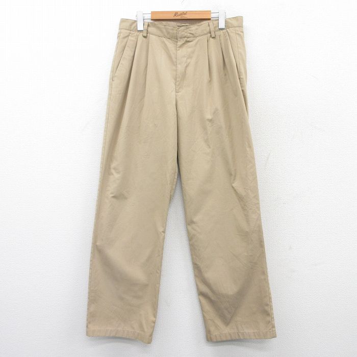 【50%OFF】W33★古着 ドッカーズ パンツ メンズ ベージュ カーキ 25may20 中古 ボトムス ロング