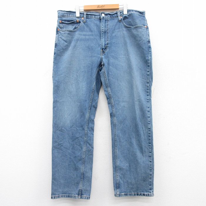 【50%OFF】W40★古着 リーバイス Levis 559 ジーンズ メンズ ヒゲ 大きいサイズ 紺 ネイビー デニム 25may20 中古 ボトムス ジーパン Gパン ロング パンツ