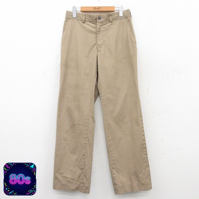 【50%OFF】エルエルビーン 80s パンツ タロン ベージュ W31 | 古着