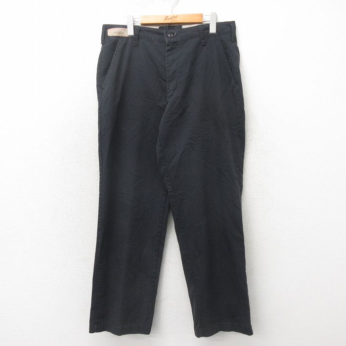W34★古着 レッドキャップ ワーク パンツ メンズ 00年代 00s 黒 ブラック 25may21 中古 ボトムス ロング