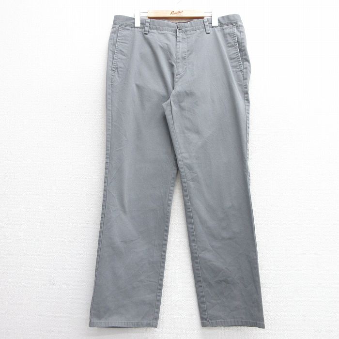 【50%OFF】W36★古着 ドッカーズ パンツ メンズ グレー 25may21 中古 ボトムス ロング