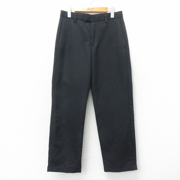 W30★古着 ドッカーズ スラックス パンツ メンズ 黒 ブラック 25may22 中古 ボトムス ロング