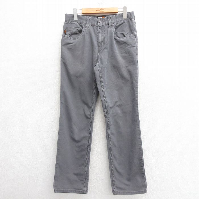 W30★古着 ティンバーランド パンツ メンズ ダック地 グレー 25may27 中古 ボトムス ロング