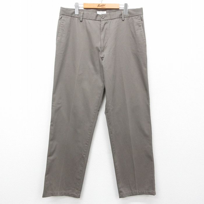 W36★古着 ドッカーズ パンツ メンズ 濃ベージュ カーキ 25may30 中古 ボトムス ロング