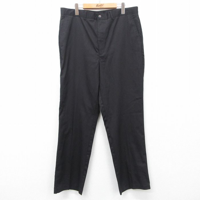 【50%OFF】W38★古着 パンツ メンズ 90年代 90s 黒 ブラック 25may30 中古 ボトムス ロング