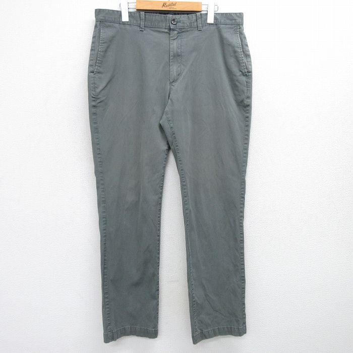 W35★古着 バナナリパブリック BANANA REPUBLIC ブランド パンツ メンズ 00年代 00s 緑系 グリーン 25may30 中古 ボトムス ロング