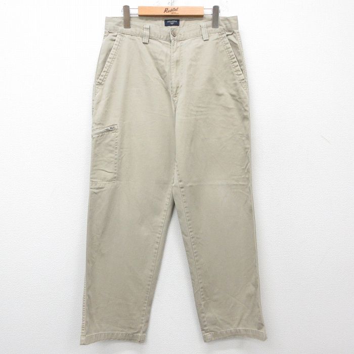 W32★古着 ドッカーズ パンツ メンズ コットン ベージュ カーキ 25may31 中古 ボトムス ロング