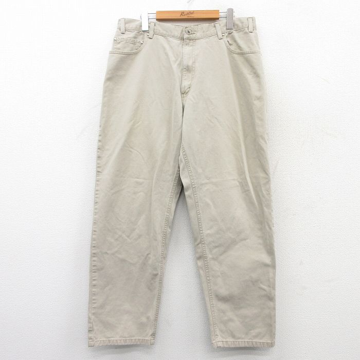 W36★古着 ドッカーズ パンツ メンズ コットン ベージュ カーキ 25may31 中古 ボトムス ロング