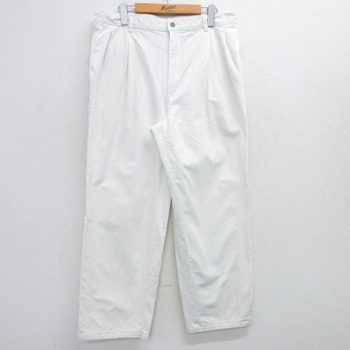 W35★古着 ドッカーズ パンツ メンズ 90年代 90s 白 ホワイト 【spe】 25jun04 中古 ボトムス ロング