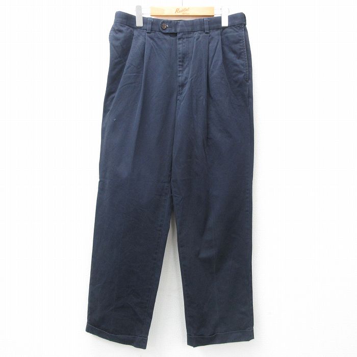 W33 パンツ ネイビー | 古着