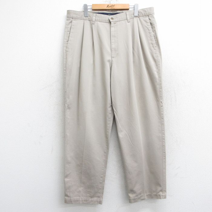 【50%OFF】W37★古着 ドッカーズ パンツ メンズ 90年代 90s コットン USA製 ベージュ カーキ 【spe】 25jun09 中古 ボトムス ロング