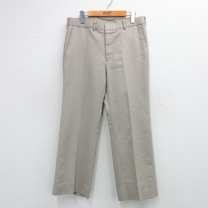 W34★古着 リーバイス Levis アクション スラックス パンツ メンズ 80年代 80s タロン ベージュ系 カーキ 【spe】 25jun11 中古 ボトムス ロング