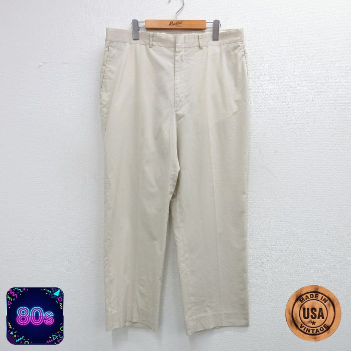 【50%OFF】HAGGAR 80s パンツ タロン ベージュ W37 | 古着