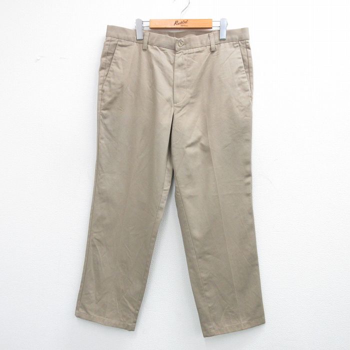 【20%OFF】W36★古着 ドッカーズ パンツ メンズ コットン ベージュ カーキ 25jun12 中古 ボトムス ロング
