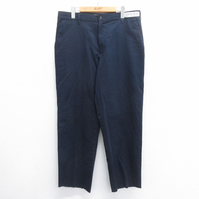 W36★古着 ワーク パンツ メンズ CiNTAS 紺 ネイビー 25jun14 中古 ボトムス ロング