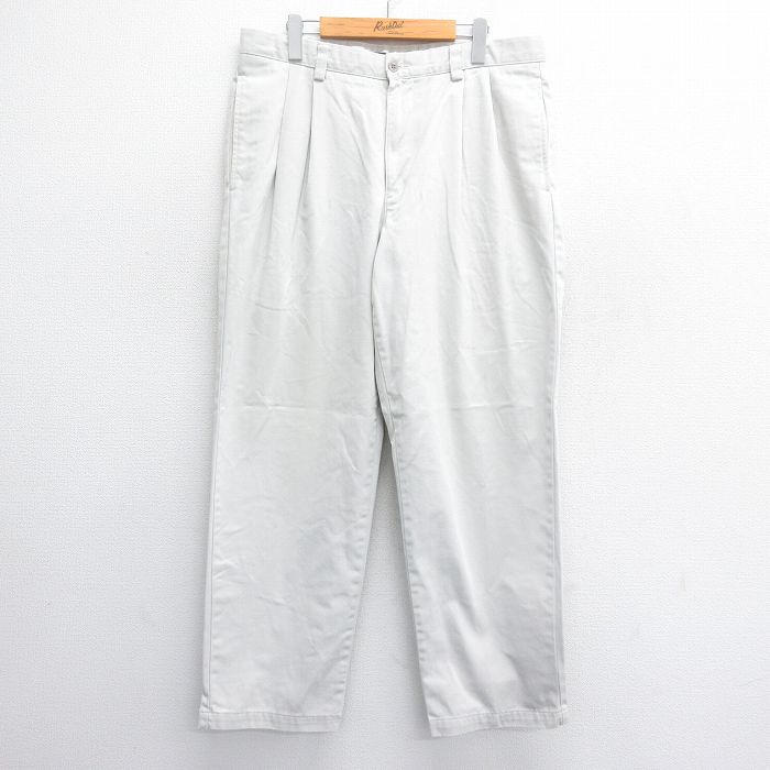 W36★古着 ドッカーズ パンツ メンズ 薄ベージュ カーキ 25jun14 中古 ボトムス ロング