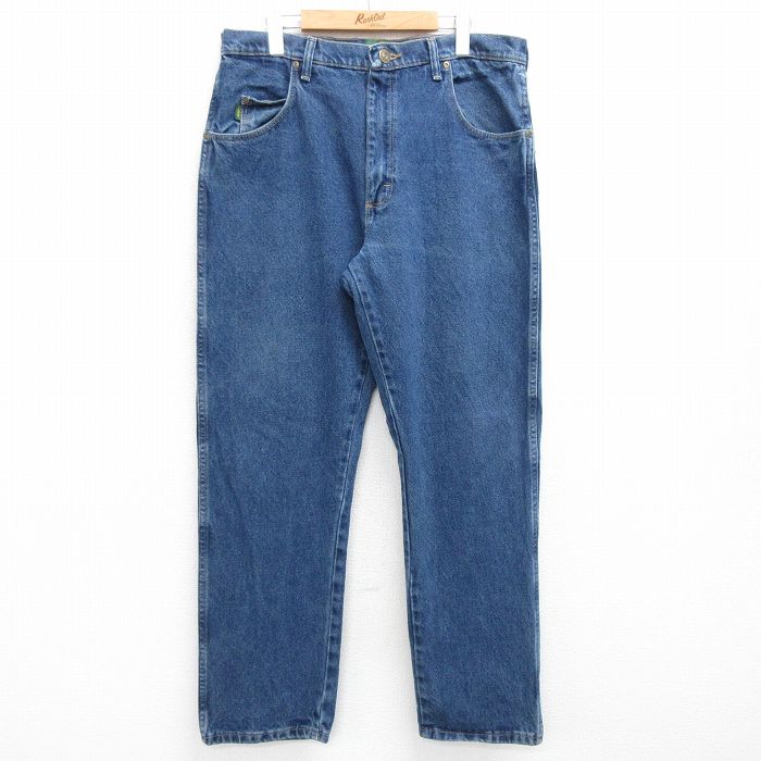 W36★古着 カベラス ジーンズ メンズ 00年代 00s コットン 紺 ネイビー デニム 25jun16 中古 ボトムス ジーパン Gパン ロング パンツ