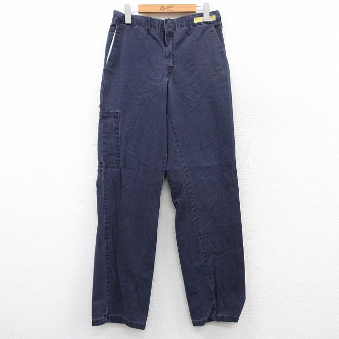 【50%OFF】W29★古着 パンツ メンズ 90年代 90s USA製 濃紺 ネイビー 25jun16 中古 ボトムス ロング