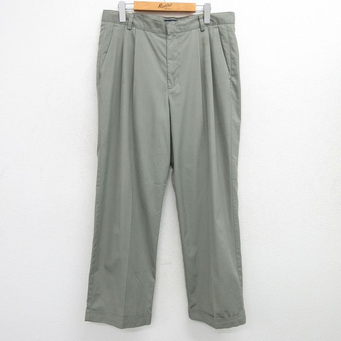 W36★古着 ドッカーズ スラックス パンツ メンズ ベージュ系 カーキ 25jun17 中古 ボトムス ロング