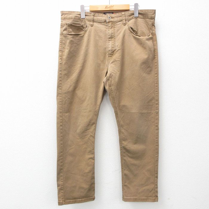 W37★古着 ドッカーズ パンツ メンズ 濃ベージュ系 カーキ 25jun21 中古 ボトムス ロング