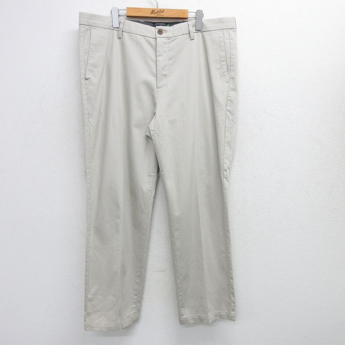 W40★古着 ドッカーズ パンツ メンズ 大きいサイズ 薄ベージュ カーキ 25jun23 中古 ボトムス ロング