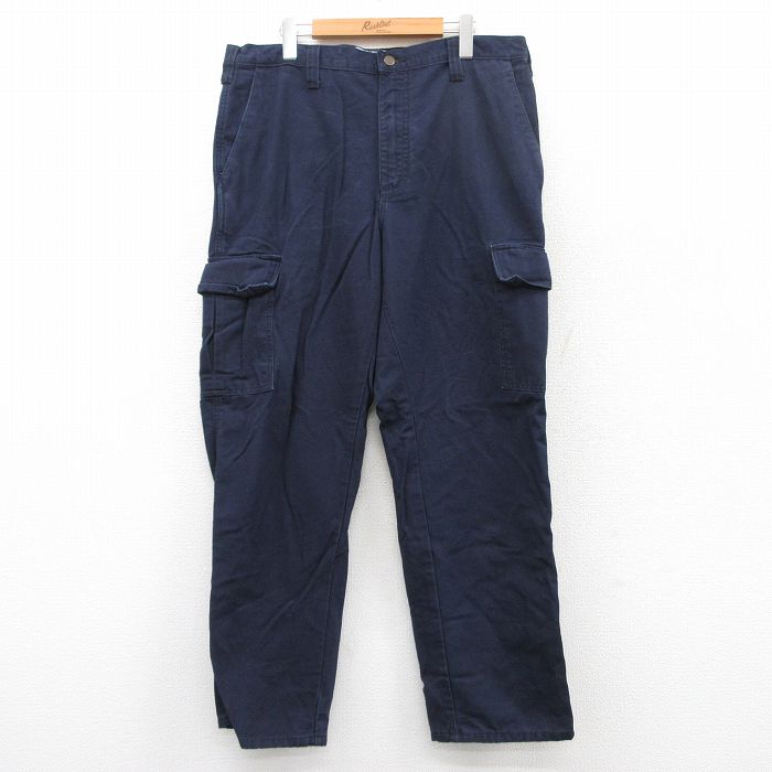 【20%OFF】W36★古着 TYDALE カーゴ パンツ メンズ USA製 紺 ネイビー 25jun24 中古 ボトムス ロング