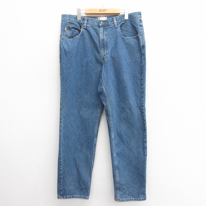 【20%OFF】W37★古着 エルエルビーン LLBEAN ジーンズ メンズ 00年代 00s コットン 紺 ネイビー デニム 25jun24 中古 ボトムス ジーパン Gパン ロング パンツ