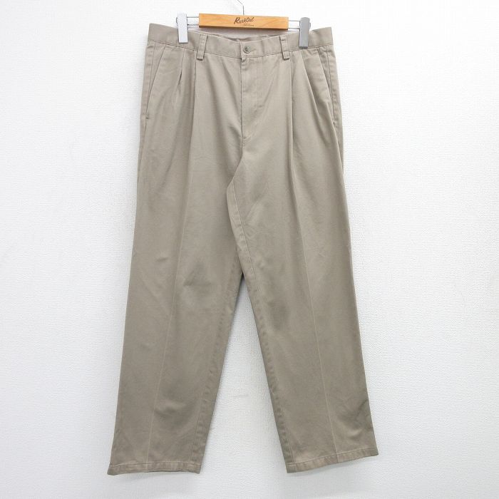 W35★古着 ドッカーズ パンツ メンズ コットン ベージュ カーキ 25jun25 中古 ボトムス ロング